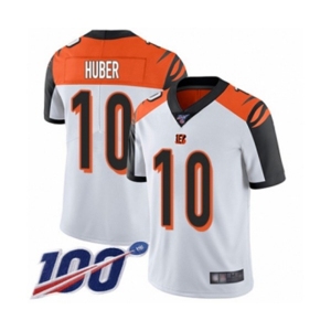 Men's Cincinnati Bengals #10 Kevin Huber White Vapor Untouchable Limited Player 100th Season Football Jersey