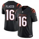Men's Cincinnati Bengals #16 Joe Flacco Black 2025 F.U.S.E. Vapor Untouchable Limited Football Stitched Jersey