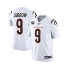 Men's Cincinnati Bengals 2022 #9 Joe Burrow White With 3-star C Patch Vapor Limited Stitched NFL Jersey