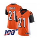 Men's Cincinnati Bengals #21 Darqueze Dennard Orange Alternate Vapor Untouchable Limited Player 100th Season Football Jersey