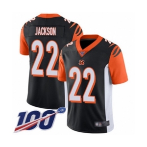 Men's Cincinnati Bengals #22 William Jackson Black Team Color Vapor Untouchable Limited Player 100th Season Football Jersey