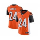 Men's Cincinnati Bengals #24 Adam Jones Orange Vapor Stitched Limited Jersey