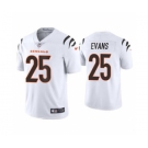 Men's Cincinnati Bengals #25 Chris Evans 2021 White Vapor Untouchable Limited Stitched Football Jersey