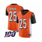 Men's Cincinnati Bengals #25 Giovani Bernard Orange Alternate Vapor Untouchable Limited Player 100th Season Football Jersey