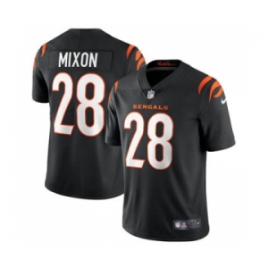 Men's Cincinnati Bengals #28 Joe Mixon 2021 Black Vapor Limited Stitched Football Jersey
