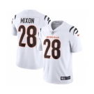 Men's Cincinnati Bengals #28 Joe Mixon 2021 White Vapor Limited Stitched Football Jersey