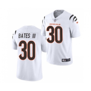 Men's Cincinnati Bengals #30 Jessie Bates III 2021 White Vapor Untouchable Limited Stitched Football Jersey