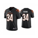 Men's Cincinnati Bengals #34 Samaje Perine 2021 Black Vapor Untouchable Limited Stitched Football Jersey