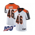 Men's Cincinnati Bengals #46 Clark Harris White Vapor Untouchable Limited Player 100th Season Football Jersey