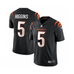 Men's Cincinnati Bengals #5 Tee Higgins Black Vapor Untouchable Limited Stitched Jersey