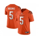 Men's Cincinnati Bengals #5 Tee Higgins Orange Vapor Untouchable Limited Stitched Jersey