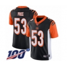 Men's Cincinnati Bengals #53 Billy Price Black Team Color Vapor Untouchable Limited Player 100th Season Football Jersey