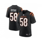 Men's Cincinnati Bengals #58 Joseph Ossai Black Football Stitched Game Jersey