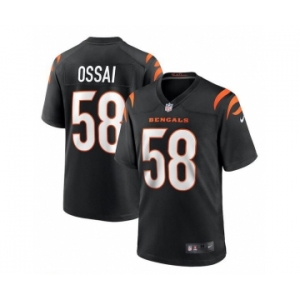 Men's Cincinnati Bengals #58 Joseph Ossai Black Football Stitched Game Jersey