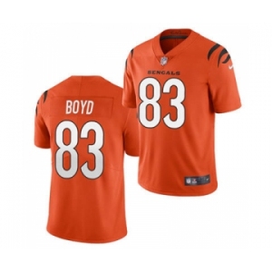 Men's Cincinnati Bengals #83 Tyler Boyd 2021 Orange Vapor Untouchable Limited Stitched Football Jersey