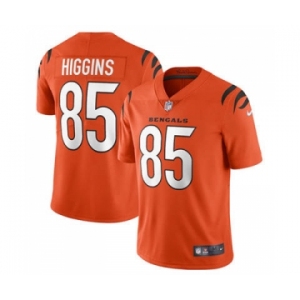 Men's Cincinnati Bengals #85 Tee Higgins 2021 Orange Vapor Untouchable Limited Stitched Football Jersey