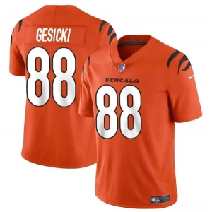 Men's Cincinnati Bengals #88 Mike Gesicki Orange Vapor Untouchable Limited Stitched Jersey