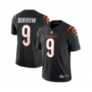 Men's Cincinnati Bengals #9 Joe Burrow 2021 Black Vapor Limited Stitched Football Jersey