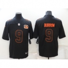 Men's Cincinnati Bengals #9 Joe Burrow Black Alternate Vapor Limited Jersey