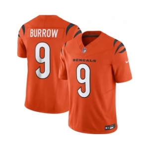 Men's Cincinnati Bengals #9 Joe Burrow Orange 2023 F.U.S.E. Vapor Untouchable Limited Stitched Jersey