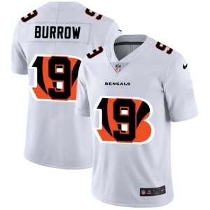 Men's Cincinnati Bengals #9 Joe Burrow White Nike White Shadow Edition Limited Jersey