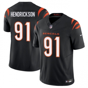 Men's Cincinnati Bengals #91 Trey Hendrickson Black 2025 F.U.S.E. Vapor Untouchable Limited Football Stitched Jersey