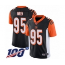 Men's Cincinnati Bengals #95 Renell Wren Black Team Color Vapor Untouchable Limited Player 100th Season Football Jersey