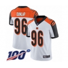 Men's Cincinnati Bengals #96 Carlos Dunlap White Vapor Untouchable Limited Player 100th Season Football Jersey