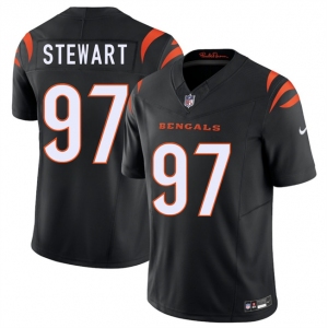 Men's Cincinnati Bengals #97 Shemar Stewart Black 2025 Draft F.U.S.E. Vapor Untouchable Limited Football Stitched Jersey