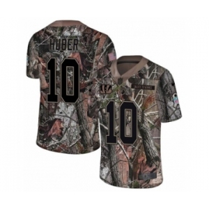 Men's Nike Cincinnati Bengals #10 Kevin Huber Limited Camo Rush Realtree NFL Jersey