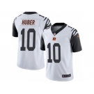 Men's Nike Cincinnati Bengals #10 Kevin Huber Limited White Rush NFL Jersey