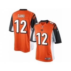 Men's Nike Cincinnati Bengals #12 Mohamed Sanu Limited Orange Alternate NFL Jersey