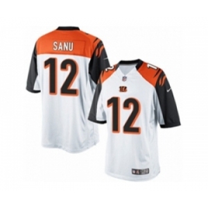 Men's Nike Cincinnati Bengals #12 Mohamed Sanu Limited White NFL Jersey