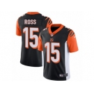 Men's Nike Cincinnati Bengals #15 John Ross Vapor Untouchable Limited Black Team Color NFL Jersey