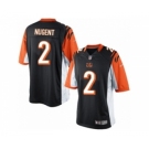 Men's Nike Cincinnati Bengals #2 Mike Nugent Limited Black Team Color NFL Jersey