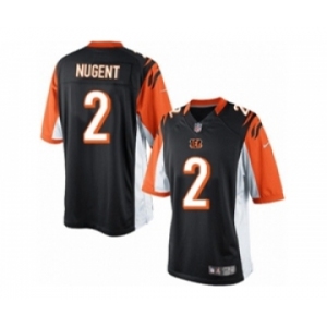 Men's Nike Cincinnati Bengals #2 Mike Nugent Limited Black Team Color NFL Jersey