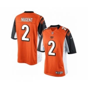 Men's Nike Cincinnati Bengals #2 Mike Nugent Limited Orange Alternate NFL Jersey