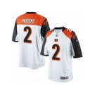 Men's Nike Cincinnati Bengals #2 Mike Nugent Limited White NFL Jersey