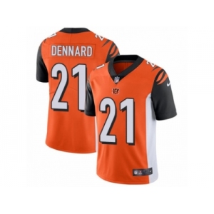 Men's Nike Cincinnati Bengals #21 Darqueze Dennard Vapor Untouchable Limited Orange Alternate NFL Jersey