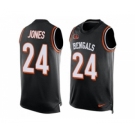 Men's Nike Cincinnati Bengals #24 Adam Jones Limited Black Player Name & Number Tank Top NFL Jersey