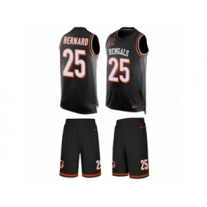 Men's Nike Cincinnati Bengals #25 Giovani Bernard Limited Black Tank Top Suit NFL Jersey