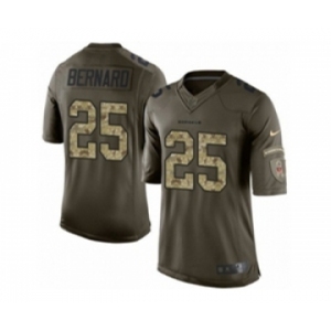 Men's Nike Cincinnati Bengals #25 Giovani Bernard Limited Green Salute to Service NFL Jersey