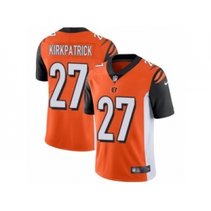 Men's Nike Cincinnati Bengals #27 Dre Kirkpatrick Vapor Untouchable Limited Orange Alternate NFL Jersey