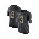 Men's Nike Cincinnati Bengals #3 Jake Elliott Limited Black 2016 Salute to Service NFL Jersey