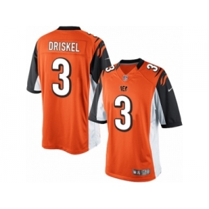 Men's Nike Cincinnati Bengals #3 Jeff Driskel Limited Orange Alternate NFL Jersey