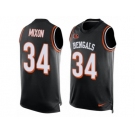 Men's Nike Cincinnati Bengals #34 Joe Mixon Limited Black Player Name & Number Tank Top NFL Jersey