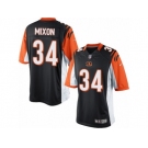 Men's Nike Cincinnati Bengals #34 Joe Mixon Limited Black Team Color NFL Jersey