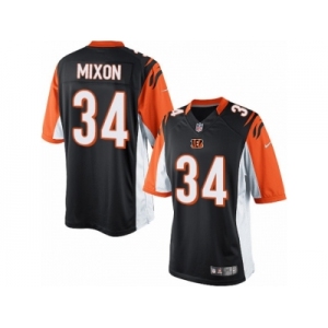 Men's Nike Cincinnati Bengals #34 Joe Mixon Limited Black Team Color NFL Jersey