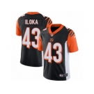 Men's Nike Cincinnati Bengals #43 George Iloka Vapor Untouchable Limited Black Team Color NFL Jersey