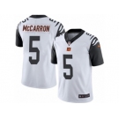 Men's Nike Cincinnati Bengals #5 AJ McCarron Limited White Rush NFL Jersey